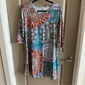 Amazon Bohemian 3/4 Sleeve Dress